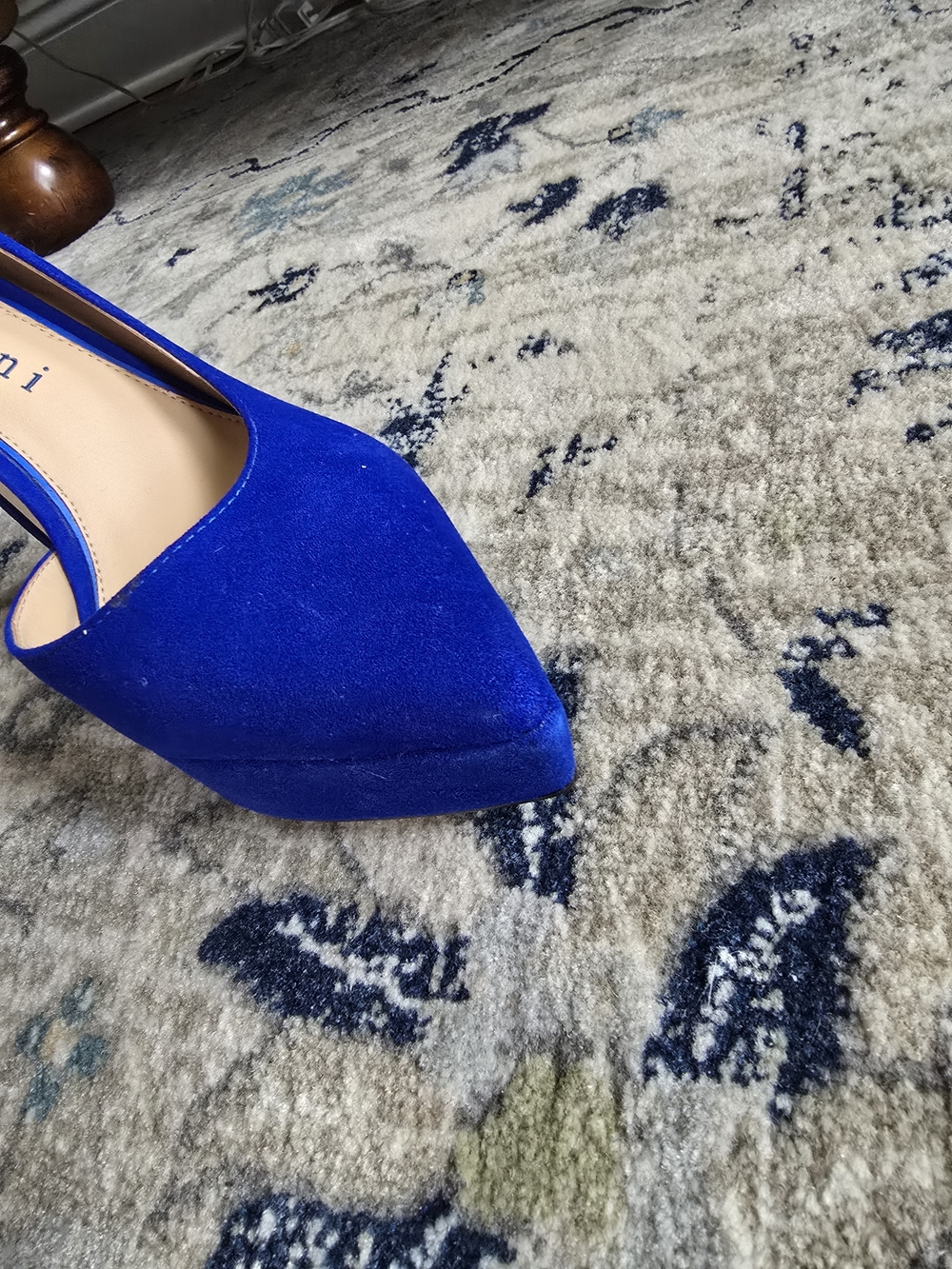 Gianni Bini Cobalt Blue Pointed Toe D'Orsay Pumps - Picture 4 of 10